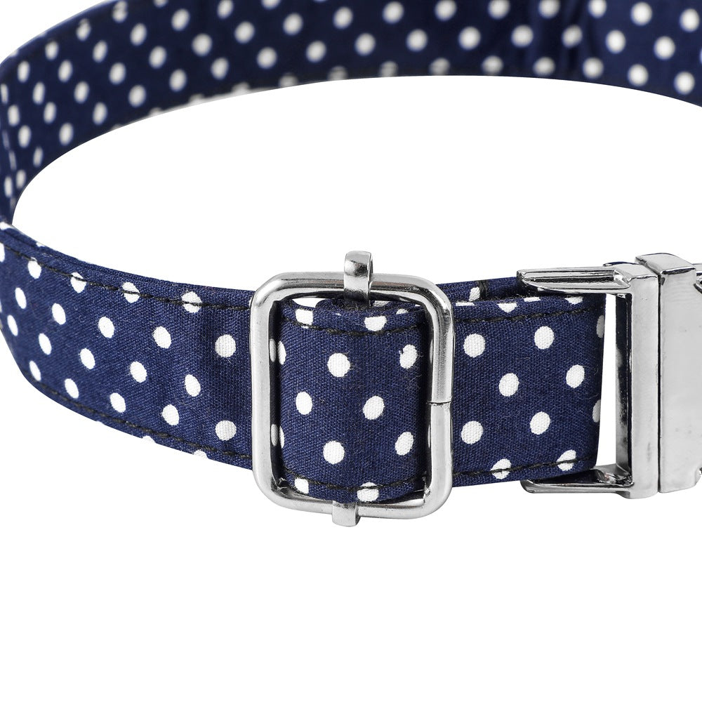 Dot Dog and Cat Collar with Bowtie