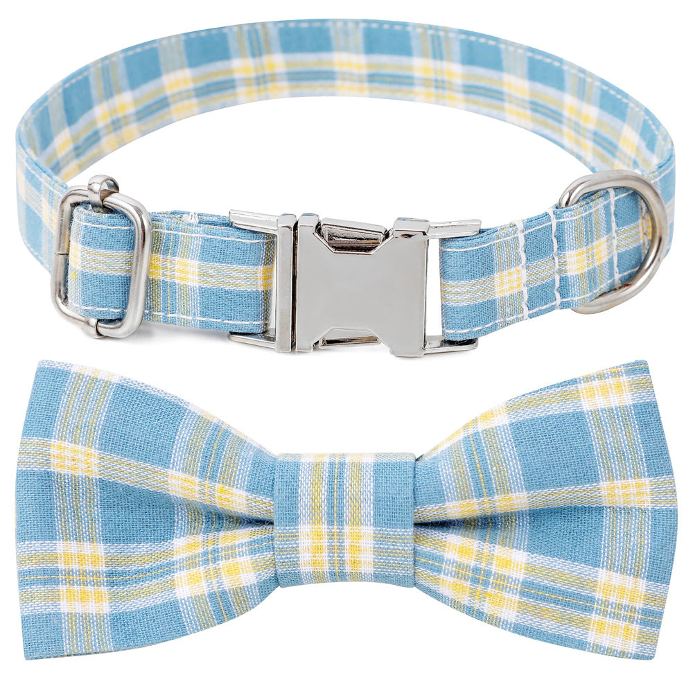 Cute Plaid Collar Pet Gift for Dogs
